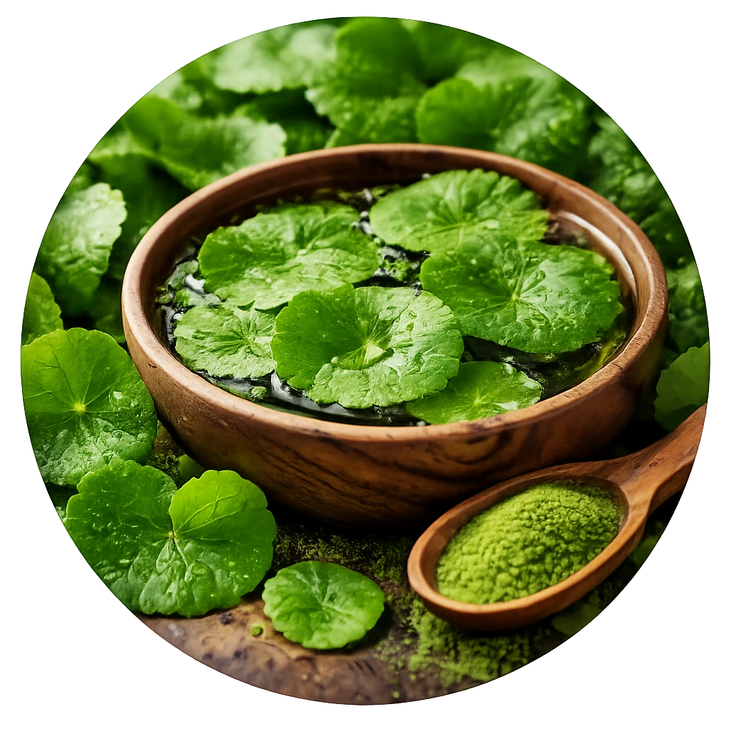Centella Asiatica green leaves