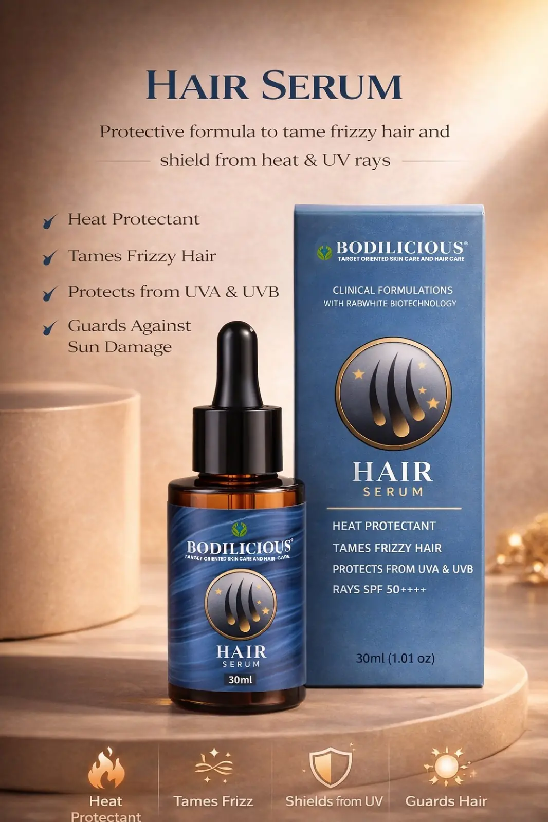 Bodilicious Hair Serum (Frizz Control) thumbnail 2