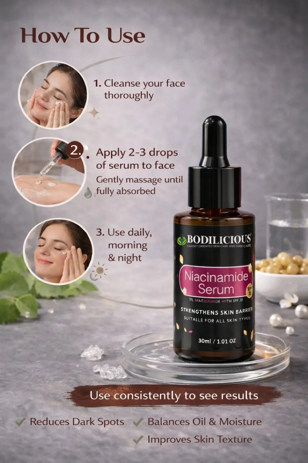 Bodilicious Niacinamide Serum with SPF 30 thumbnail 3