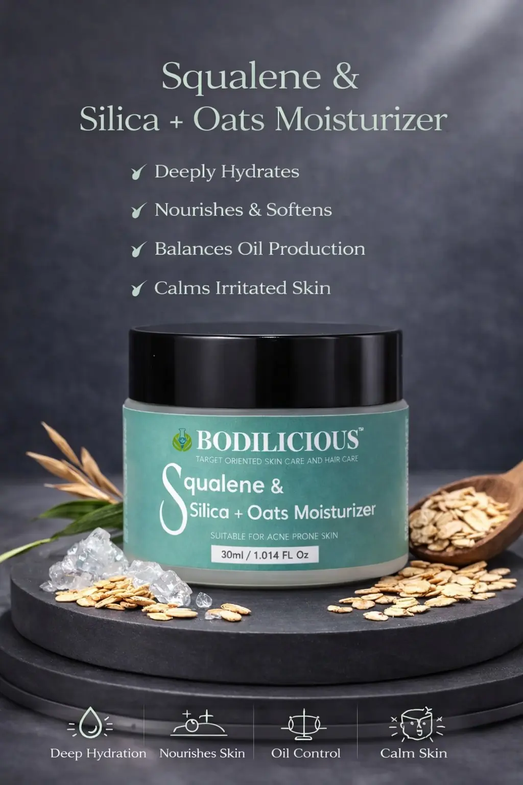 Bodilicious Squalene Silica Oats Moisturizer thumbnail 2