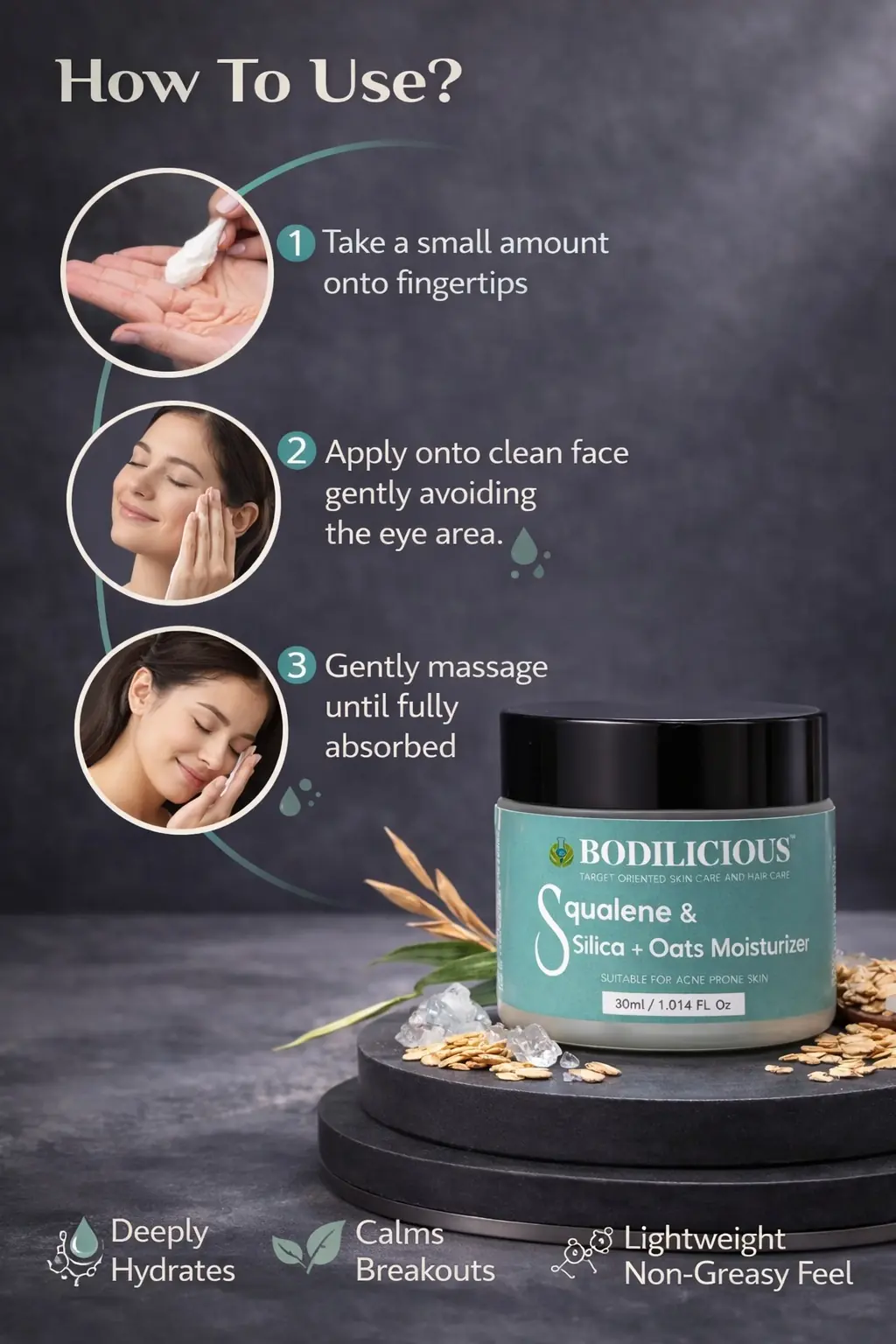 Bodilicious Squalene Silica Oats Moisturizer thumbnail 3
