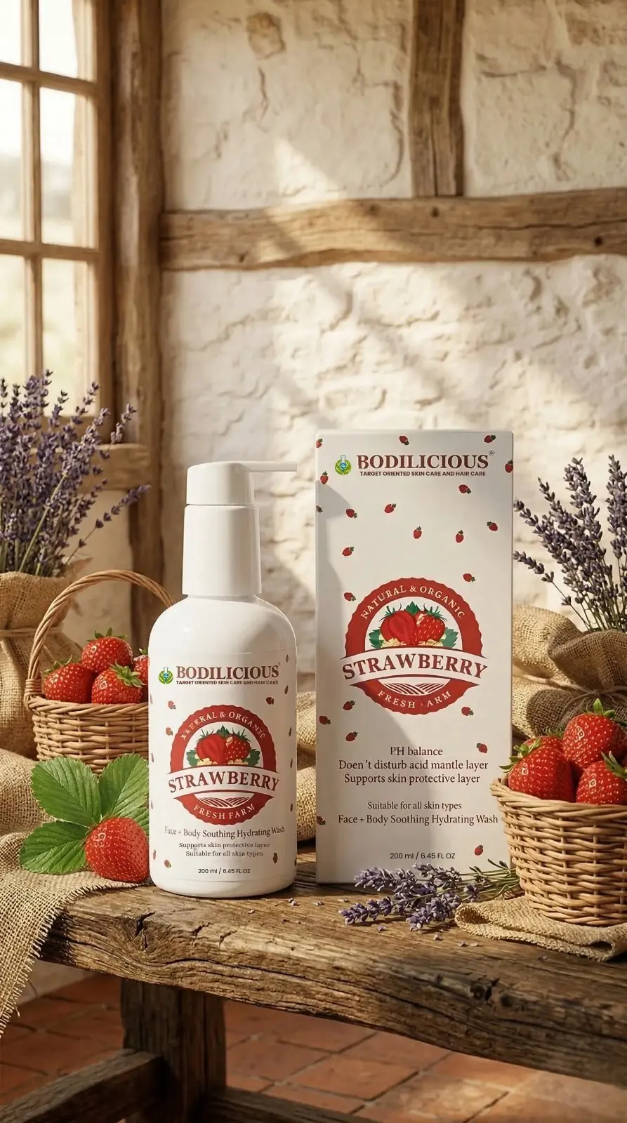 Bodilicious Strawberry Face and Body Wash