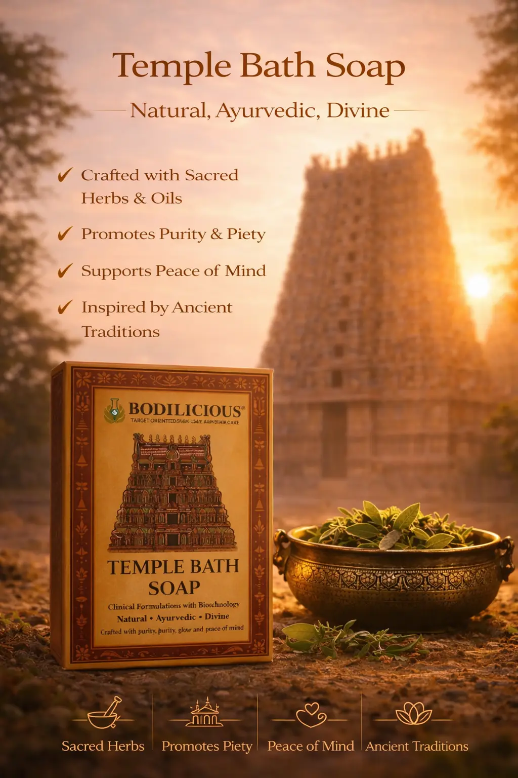 Bodilicious Temple Bath Soap thumbnail 2