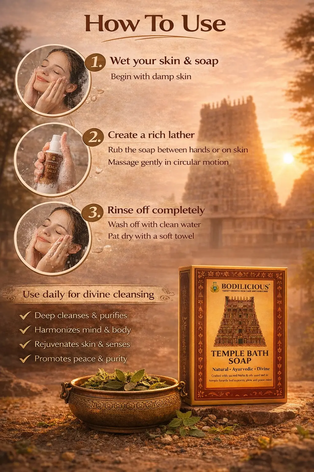 Bodilicious Temple Bath Soap thumbnail 3